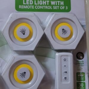 LED LIGHT WITH remote control set of 3